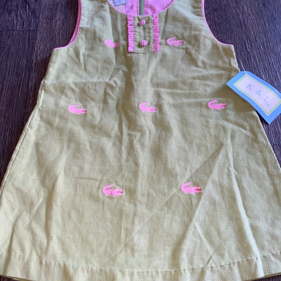K&L size 2t new nwt alligator embroidered dress - Picture 2 of 5